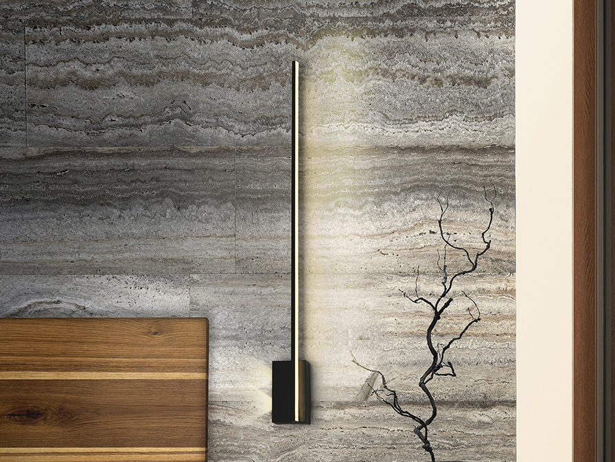 Schuller Lighting Wall lamps Stick 304252  STICK - BLACK WALL LAMP 3L