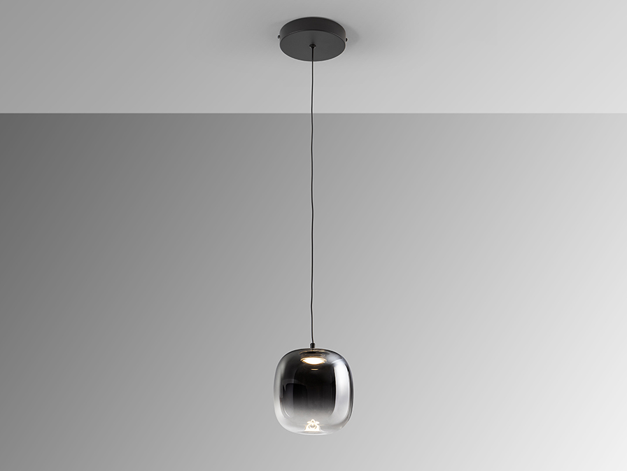 Schuller Lighting 1 Light Pendants Onice 314107  ONICE - LAMP 1L BLACK-SMOKE