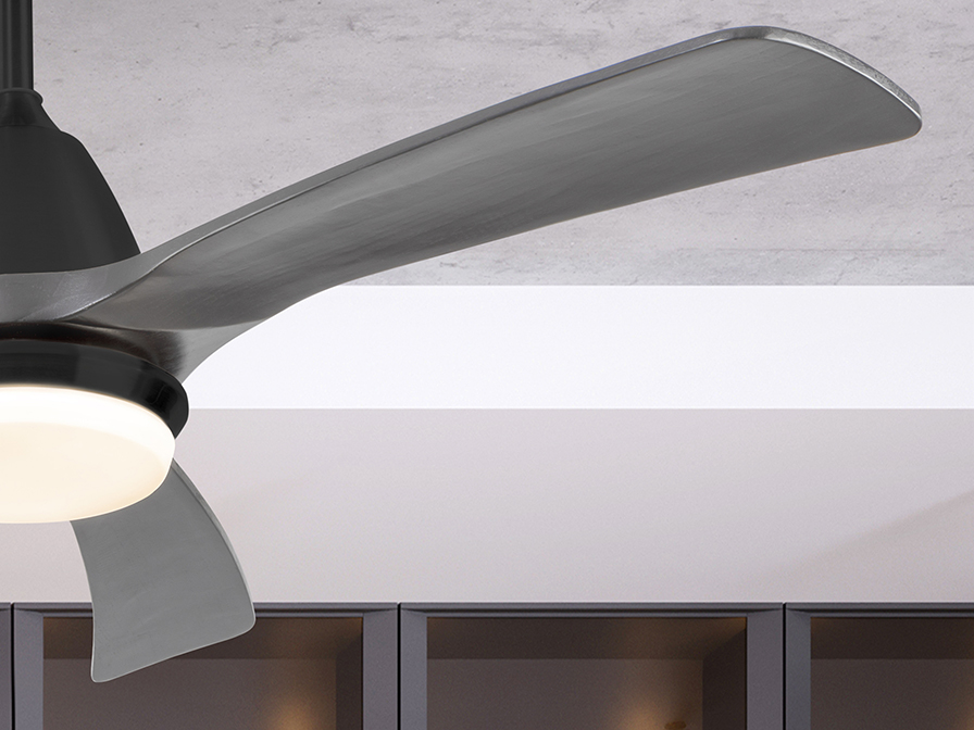 Schuller Ligthing Ceiling fans Ø 132 cm Aspas 316538D  ·ASPAS· FAN, BLACK/GREY, DIMMABLE
