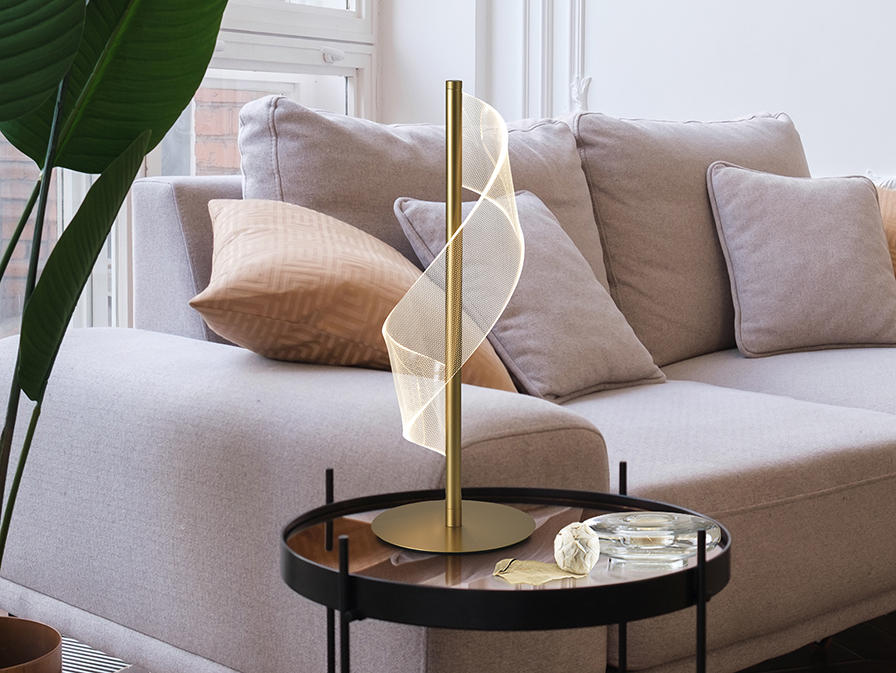 Schuller Lighting Table lamps Velas 351287  VELAS- TABLE LAMP, LED, GOLD