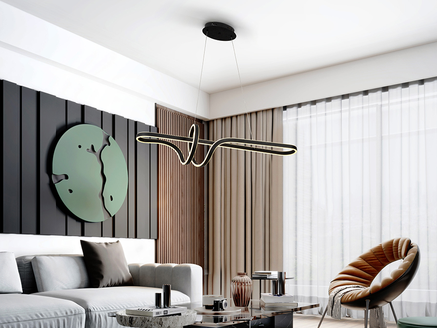 Schuller Lighting Pendants Symphony 359728  SIMPHONY - BLACK LAMP