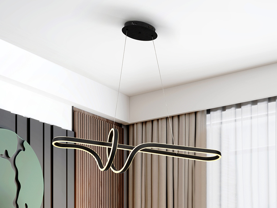 Schuller Lighting Pendants Symphony 359728  SIMPHONY - BLACK LAMP