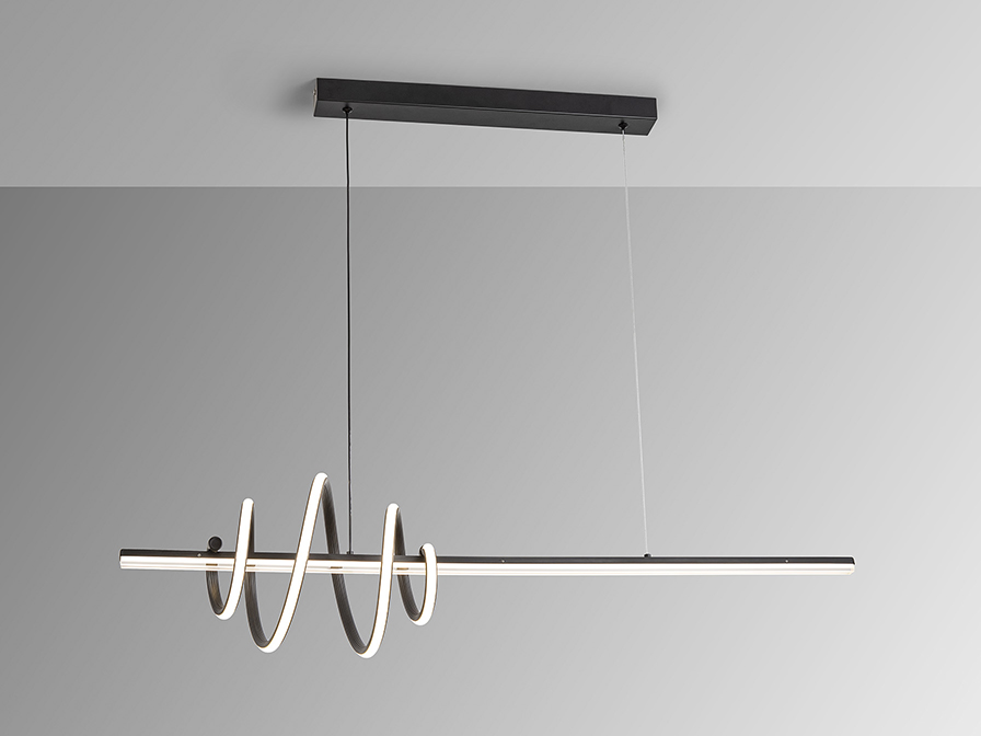 Schuller Lighting Pendants Tornado 693073  TORNADO - BLACK LAMP